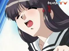 Busty hentai schoolgirl