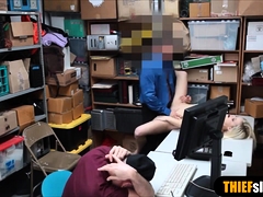 Blonde Teen Thief Fucked Next To Her Bf By A Lp Officer