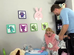 Blonde In Baby Clothes Gets Rammed