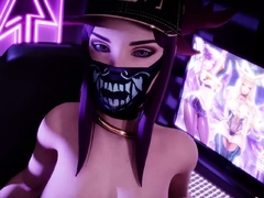 League Of Legends Anime Akali Gets A Huge Fat Dick