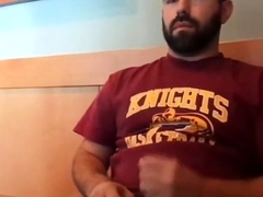 Bearded Bro Public Jerk Off In A Coffee Shop