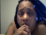 Nasty deep throat on the dildo