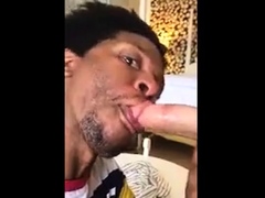 Hung White Boy Grabs Black Bitch Head Fuck