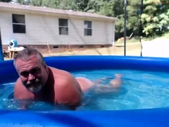 Naked Pool Dad