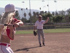 Baseball Loving Blonde Stevie Shae Loves An After Game Fuck